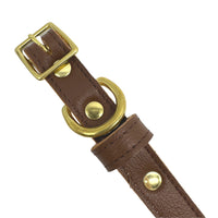 Plain Leather Dog Collar - BIG FRENCHIES