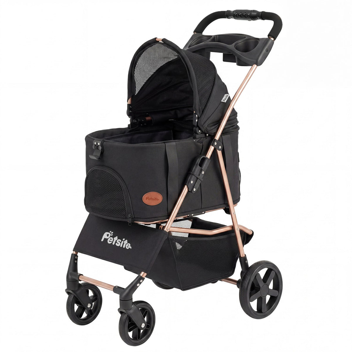 3-in-1 Foldable Pet Stroller for Small to Medium Dogs