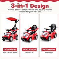 3 in 1 Push Car for Toddler Stroller Sliding Walking Car for Boys and Girls