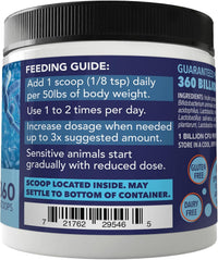 Dog Probiotics Powder 360 Scoops Digestive Enzyme Diarrhea Relief Immune