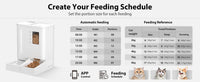 Waithem WiFi Automatic Pet Feeder & Waterer 2-in-1 Set App-Controlled, 2-Week Capacity, Detachable &Washable, Moisture-P