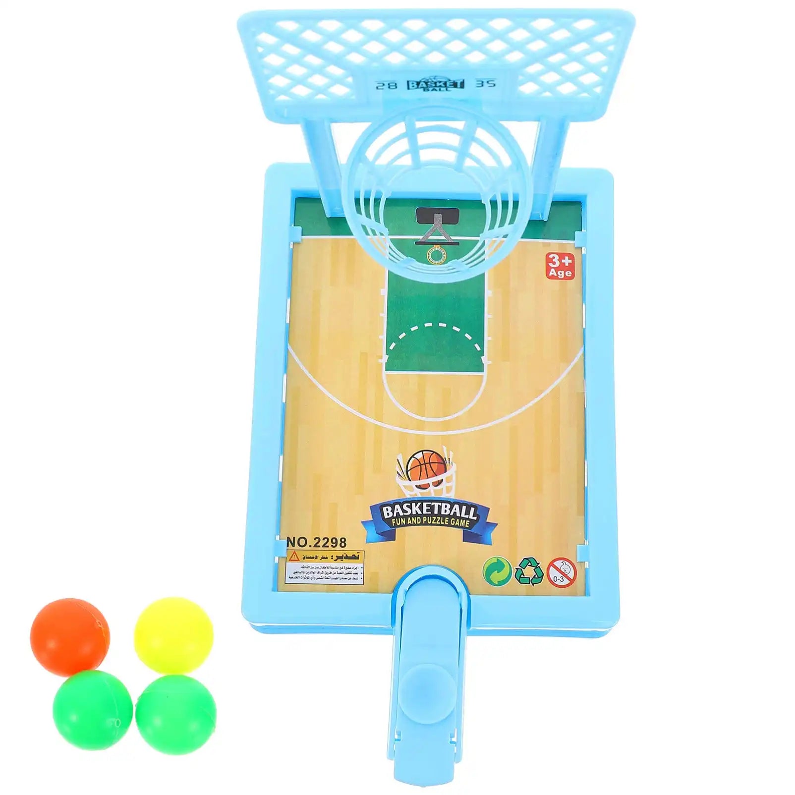 MEACAOFG Mini Desktop Basketball Game Stand Double Finger Slingshot Shooting Machine Children's Parent-Child Interactive Educational Toys