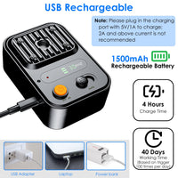 Black-Green Color Options -- 1Pc Ultrasonic Anti-Barking Device Rechargeable Auto Dog Bark Control Deterrent Box Trainin