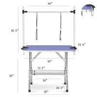 Large Pet Dog And Cat Grooming Table With Adjustable Arms And Clips Large Heavy Duty Animal Grooming Table 42 Inches
