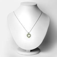 1.70 Carat Genuine Peridot .925 Sterling Silver Pendant
