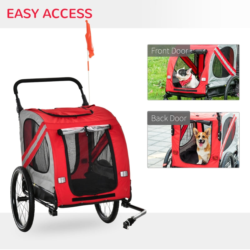 2-In-1 Pet Bike Trailer Stroller - BIG FRENCHIES