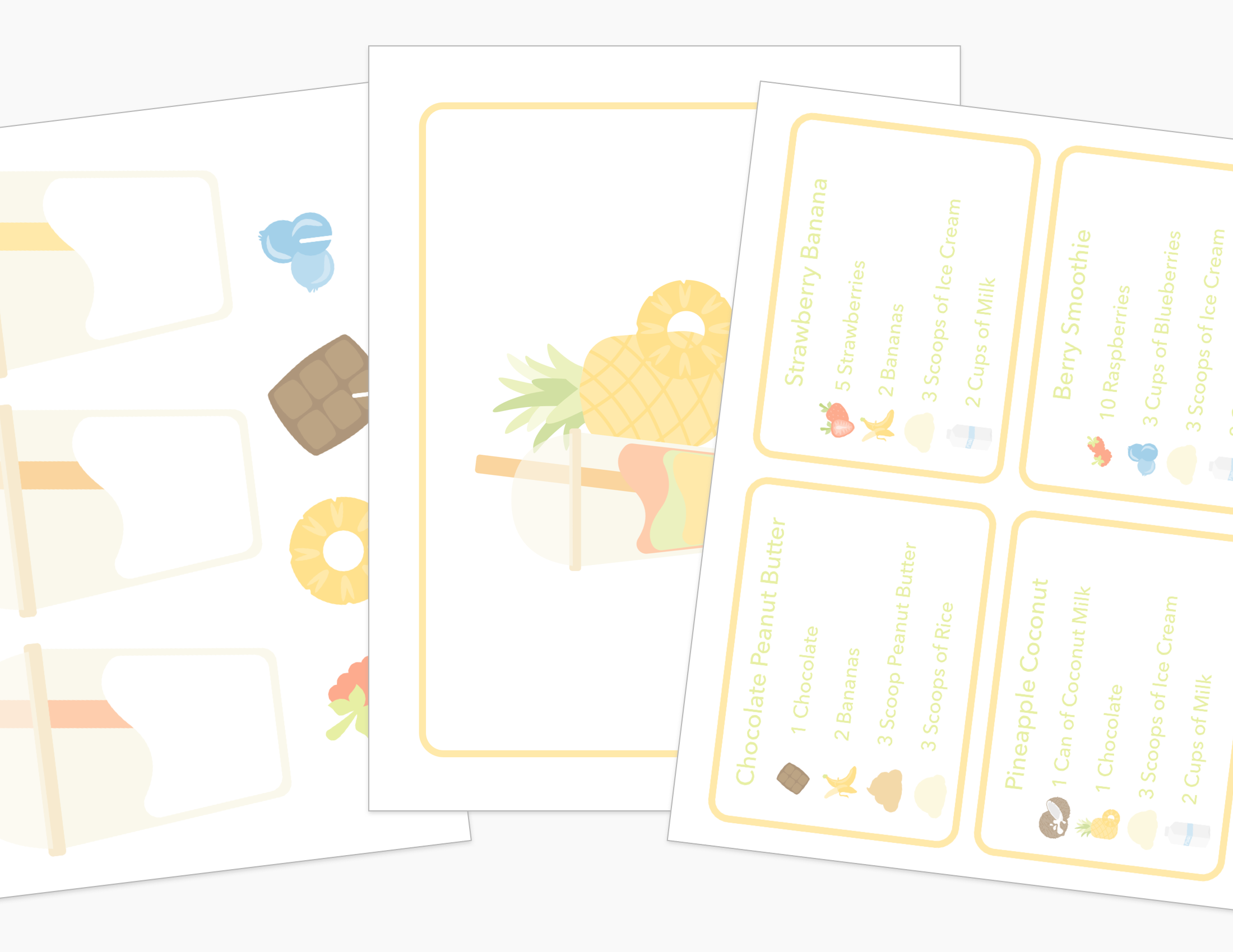 Smoothie Shop Dramatic Play Kit