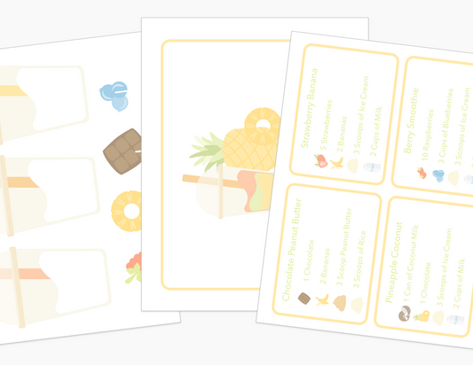 Smoothie Shop Dramatic Play Kit