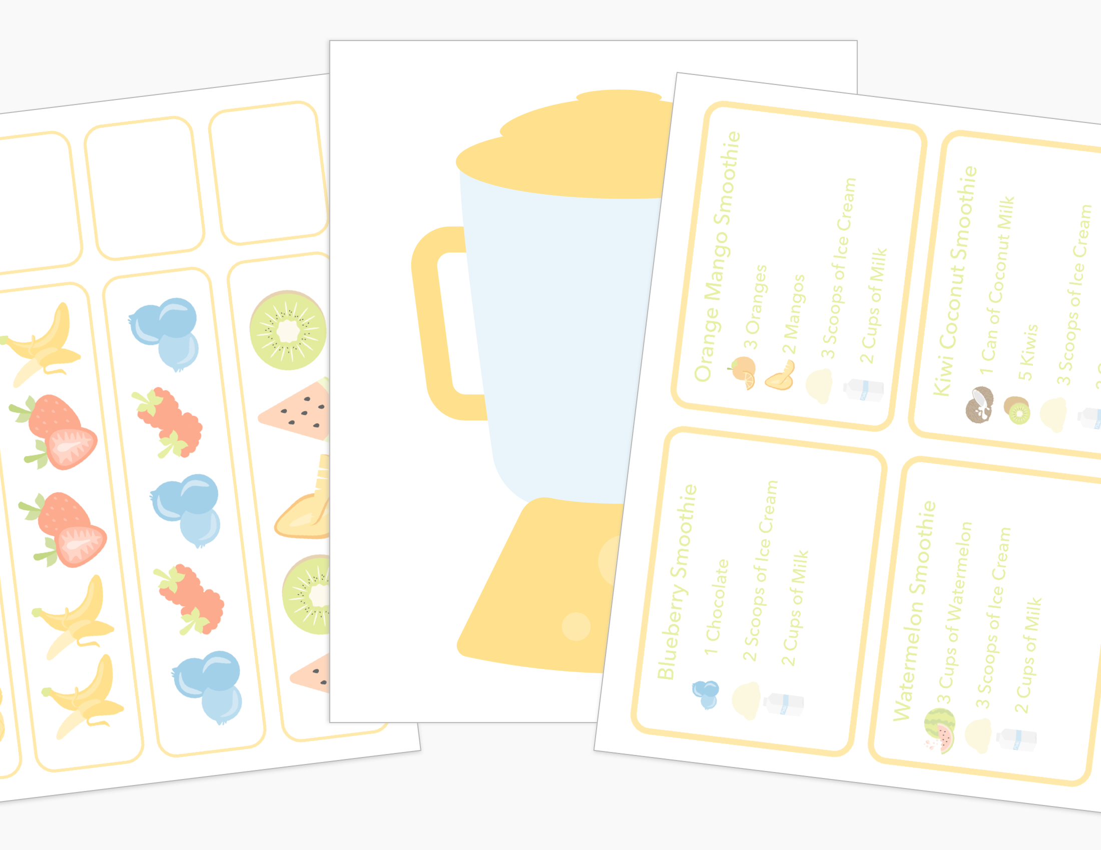 Smoothie Shop Dramatic Play Kit