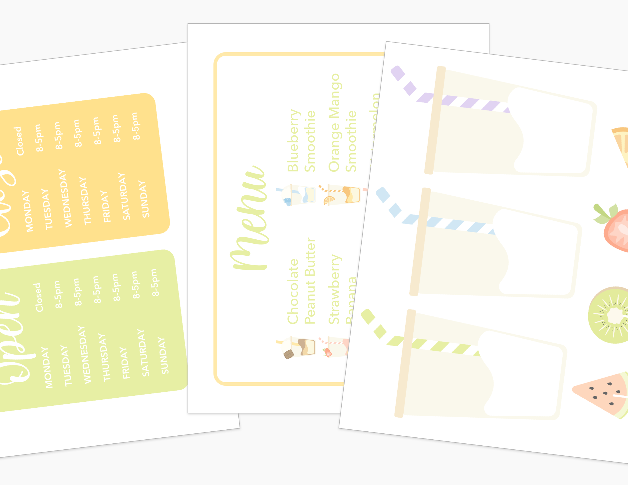 Smoothie Shop Dramatic Play Kit