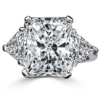 Three Stone 14K Gold Engagement Ring. 635R71337K-5CT