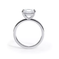 AGI Certified 3 CTW Lab Grown Diamond Solitaire Engagement Ring – G-VS Clarity, 14K White Gold