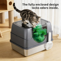 Only Self Pickup---Galaxy Stainless Steel Cat Litter Box