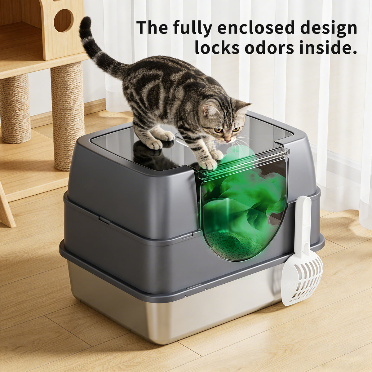 Only Self Pickup---Galaxy Stainless Steel Cat Litter Box