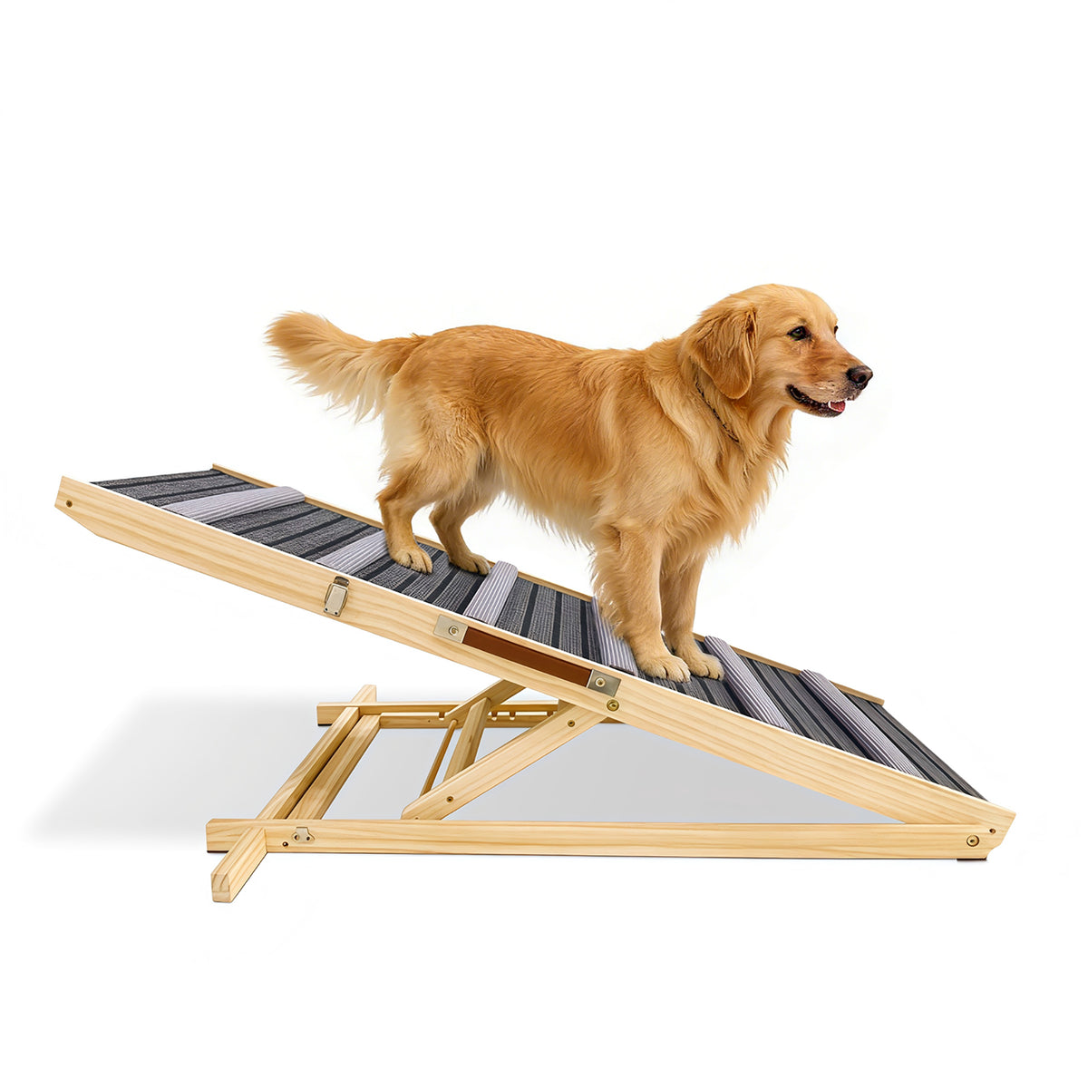 2026 Upgraded Dog Ramp for Couch, Small Dog Ramp for Sofa, 6 Adjustable Height from 14'' to 25", Portable Stable Pet Ste