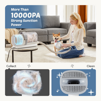 Professional Dog Grooming Clippers With 2.5L Cup, 3 Suction Modes, Cordless Clippers, 5 Groomer Tools, Low Noise Pet Hai