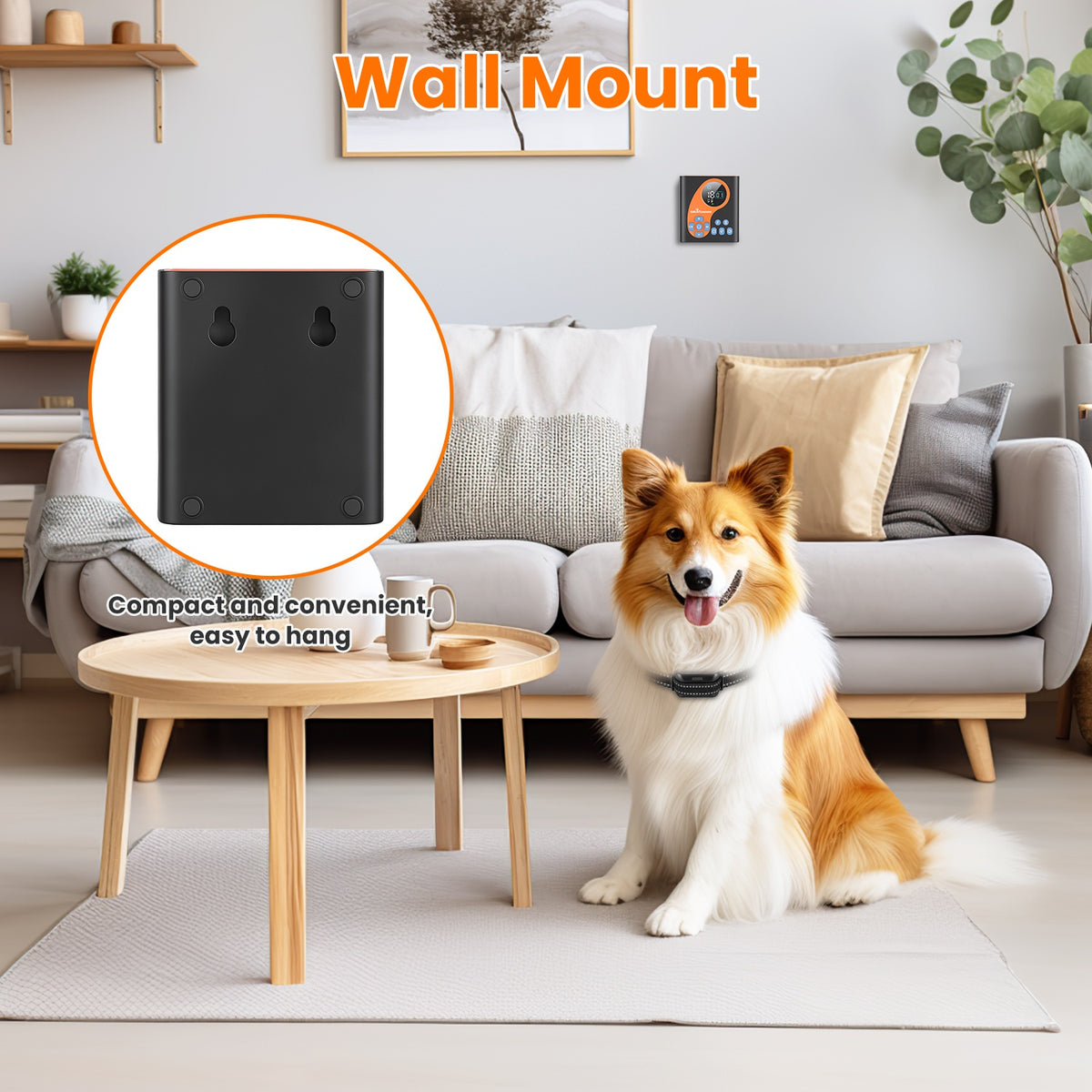 2 In 1 Wireless Dog Fence System With Training Collar Invisible Dog Fence IP68 Waterproof With 722FT Adjustable Range Be