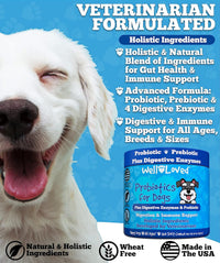 Well Loved Probiotics for Dogs with Prebiotics & Digestive Enzymes