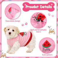 Dog Shirts 6 Pack Puppy Clothes Small Dog Vest Cute Pet Apparel Summer