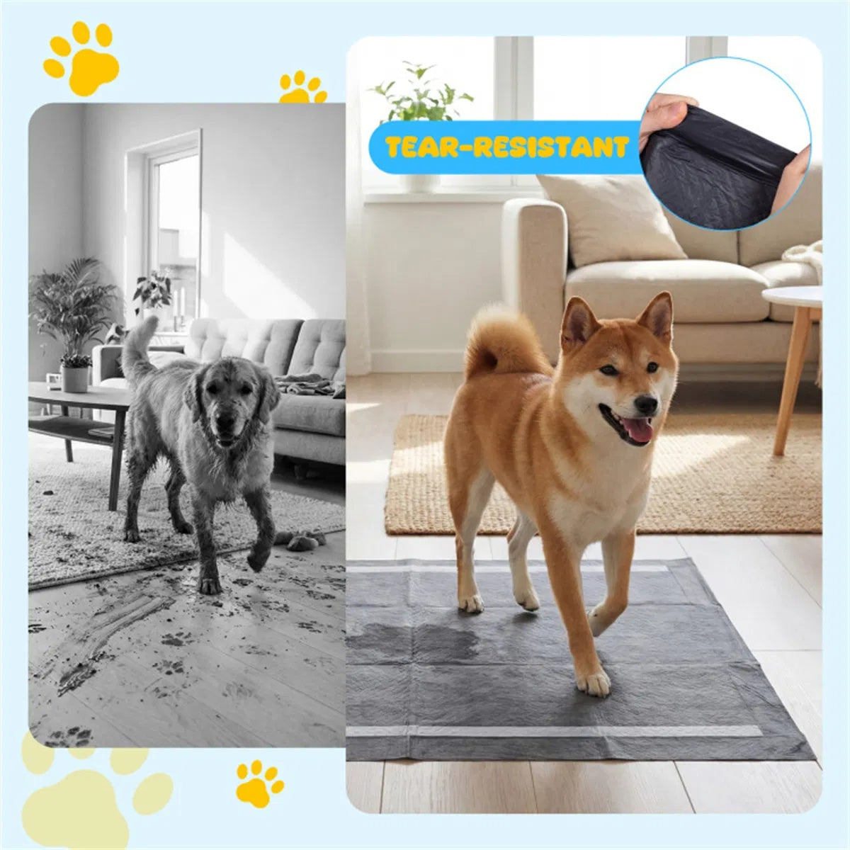 150 Pack Charcoal Dog Pee Pads 24 24, 6 Layer Ultra Absorbent Pet Training Pads With Odor Control