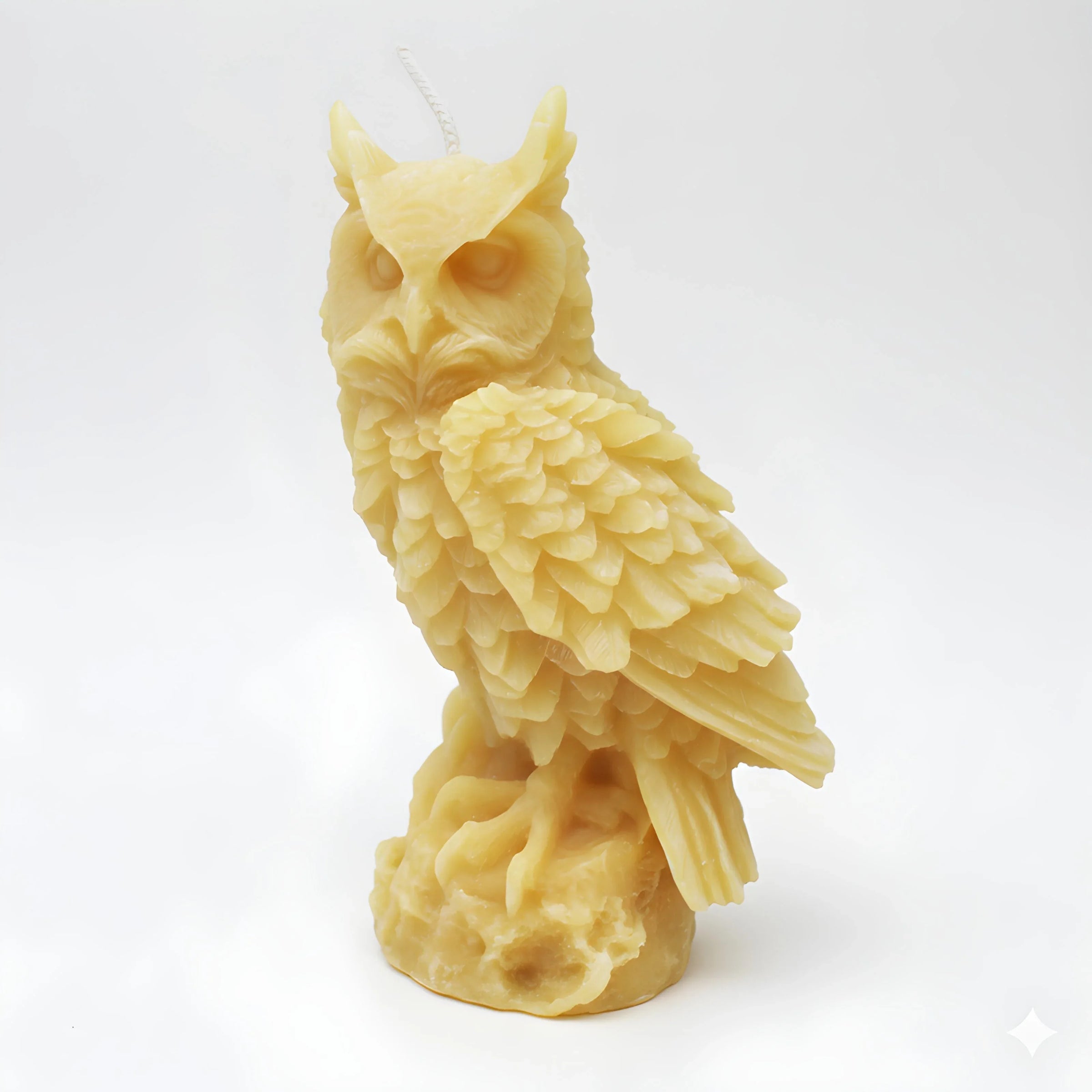 Large Owl Beeswax Candle - BIG FRENCHIES