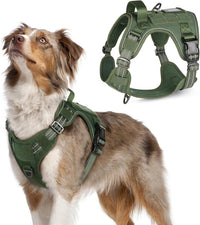 No Pull Tactical Dog Harness Molle Vest Adjustable Medium Large Dogs