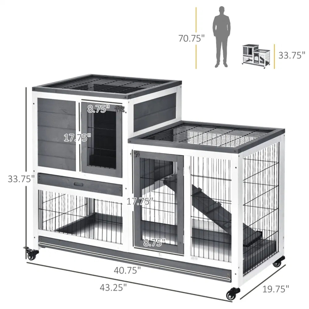 Wooden Rabbit Cage