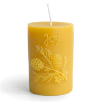 Joy Pinecone Beeswax Pillar Candle - BIG FRENCHIES