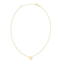 14K Yellow Gold Virgo Necklace