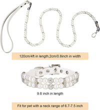 2 Pcs Pearl Collar and Leash for Dogs - BIG FRENCHIES