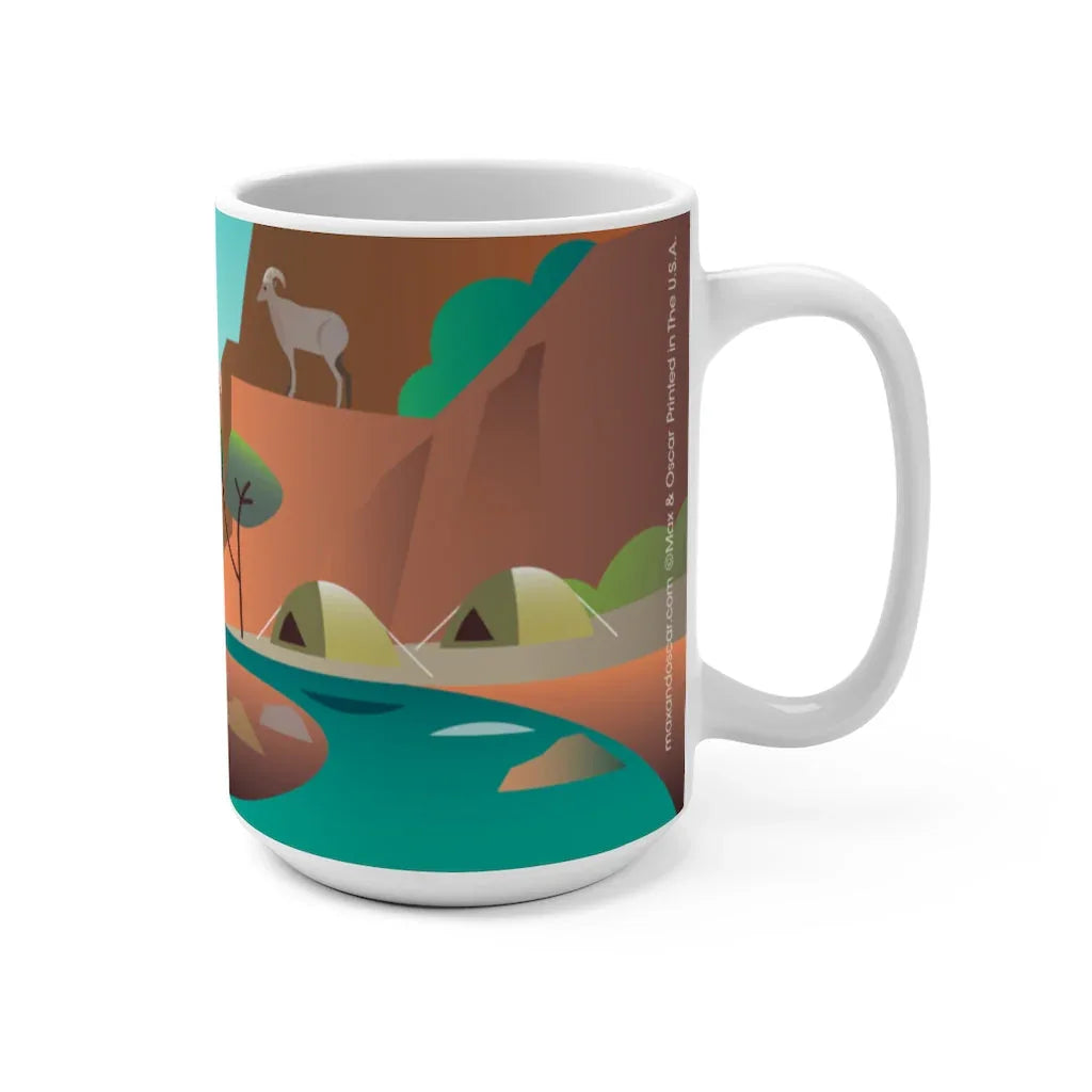 ZION NATIONAL PARK 11 OZ OR 15 OZ CERAMIC MUG - BIG FRENCHIES