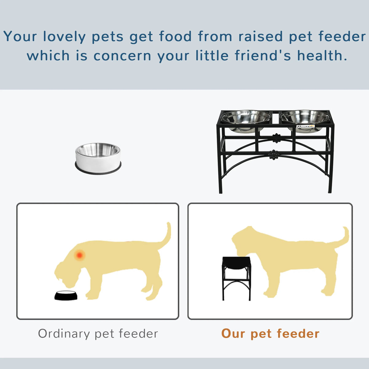 Elevated Dog Bowl(No shipments on weekends)
