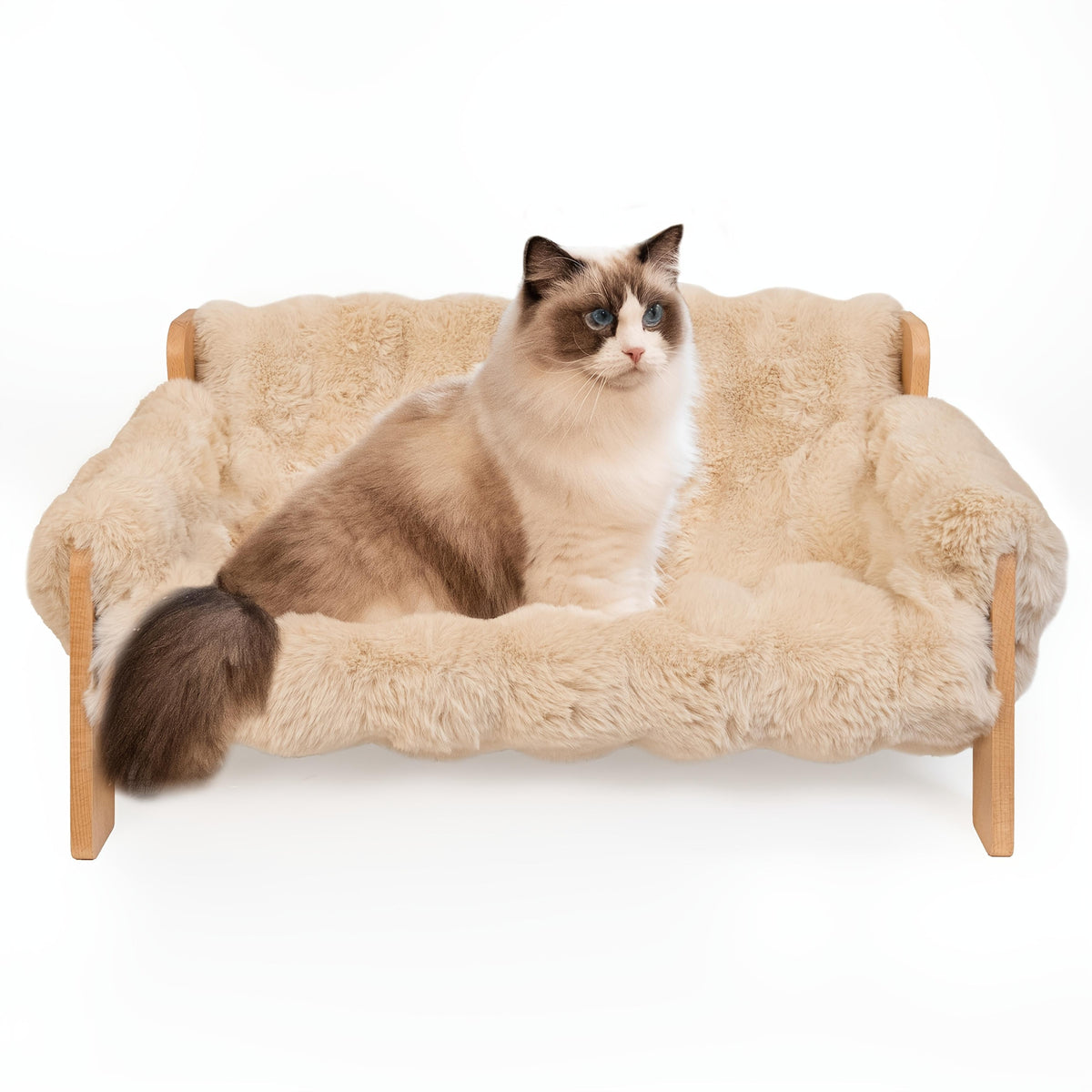 Cat Sofa Bed, Soft Plush Pet Sofa With Removable And Washable Cover, Non-slip Edge, Suitable For Indoor Cats And Small D