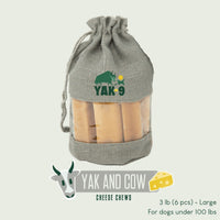 Yak and Cow Cheese Chews for Dogs