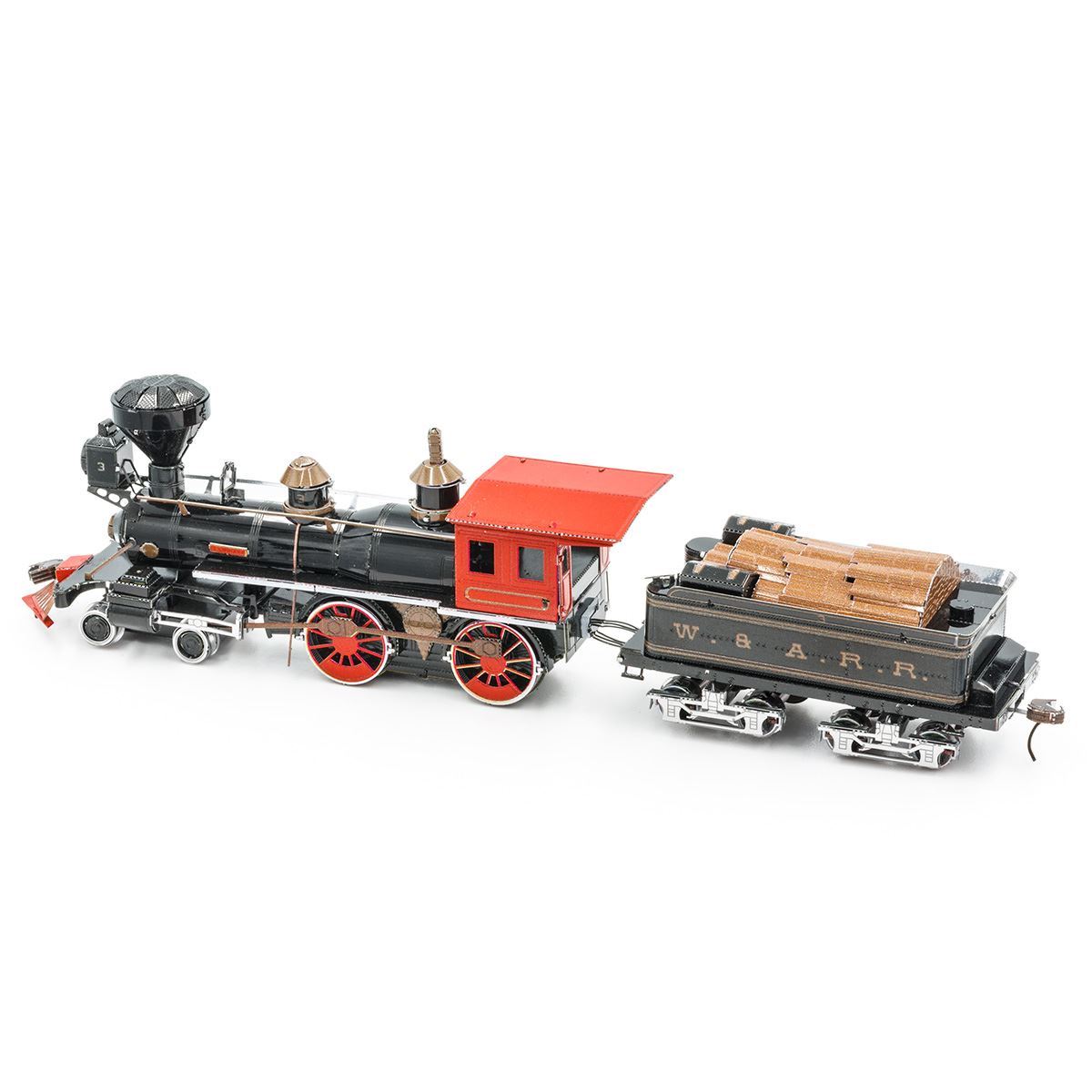4-4-0 Locomotive Train Wild West 3D Steel Model Kit Metal Earth