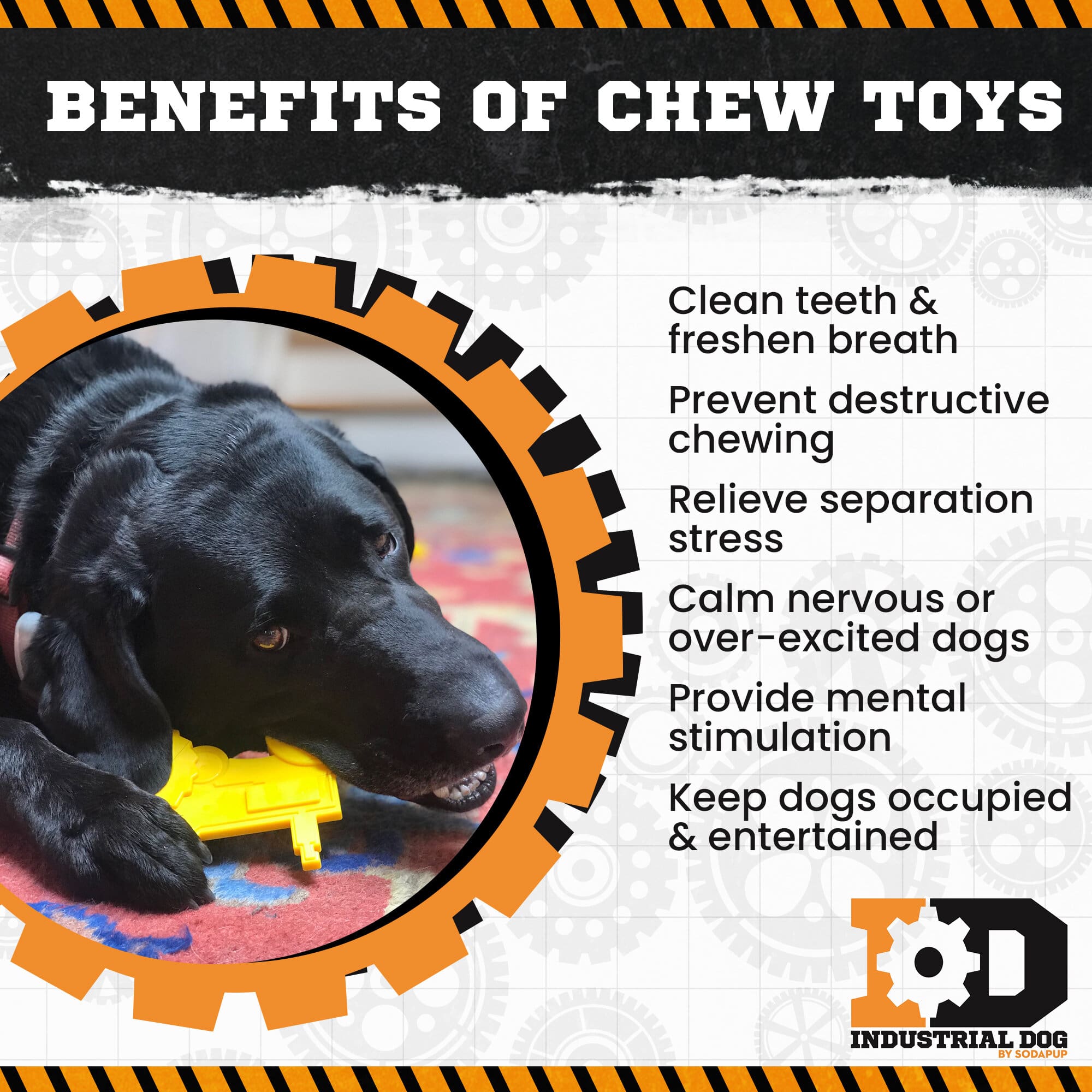 Tractor Nylon Dog Toy for Aggressive Chewers | USA Made | SodaPup - BIG FRENCHIES