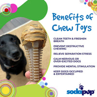 Honey Bone Dental Tower Nylon Chew Toy for Aggressive Chewers | USA Made - BIG FRENCHIES