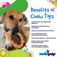 Chicken Flavored Teething Ring for Puppies & Aggressive Chewers | USA Made - BIG FRENCHIES
