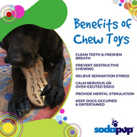 Peanut Nylon Dog Chew Toy | Ultra-Durable for Aggressive Chewers | SodaPup - BIG FRENCHIES