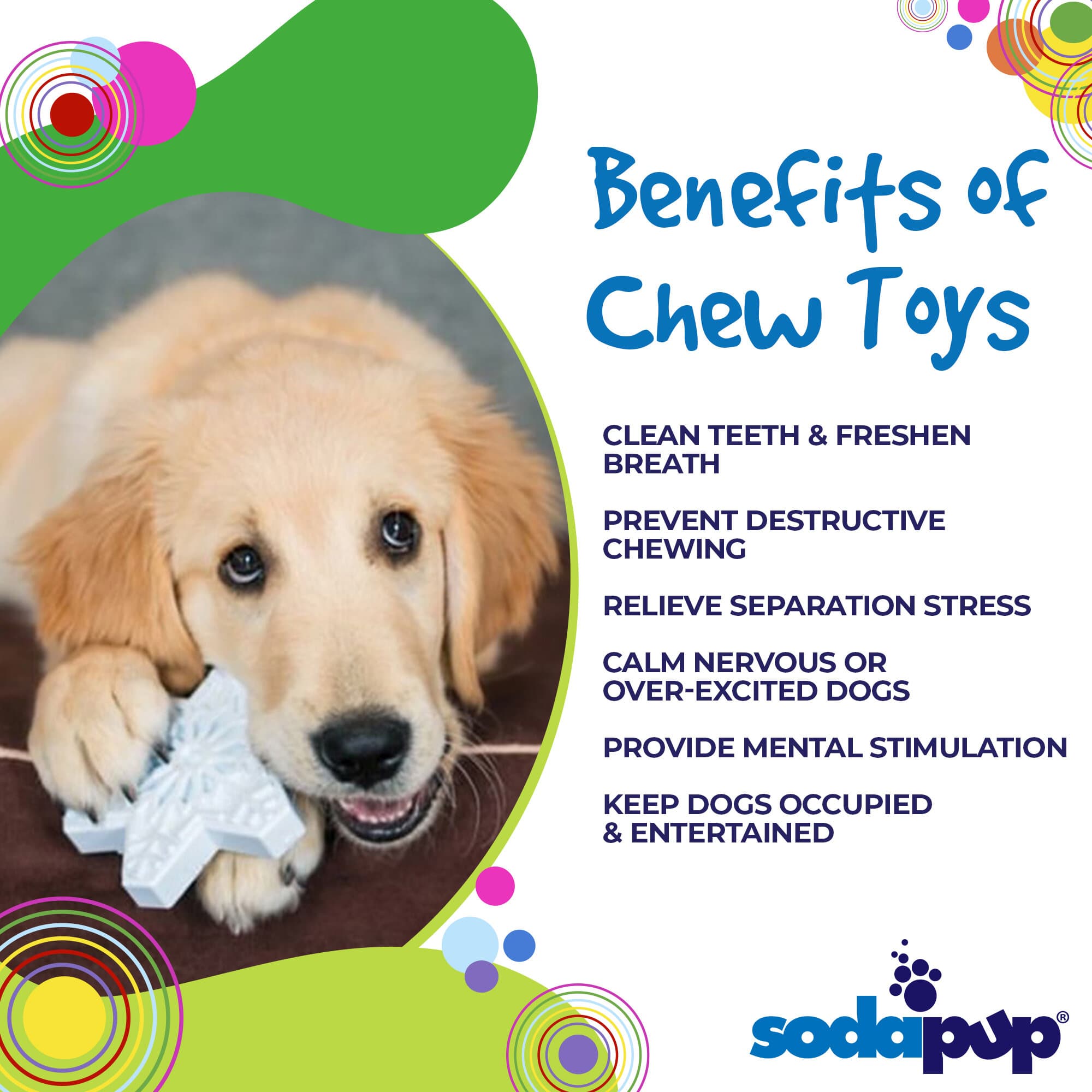 Snowflake Nylon Dog Chew Toy for Aggressive Chewers | USA Made & FDA Compliant - BIG FRENCHIES