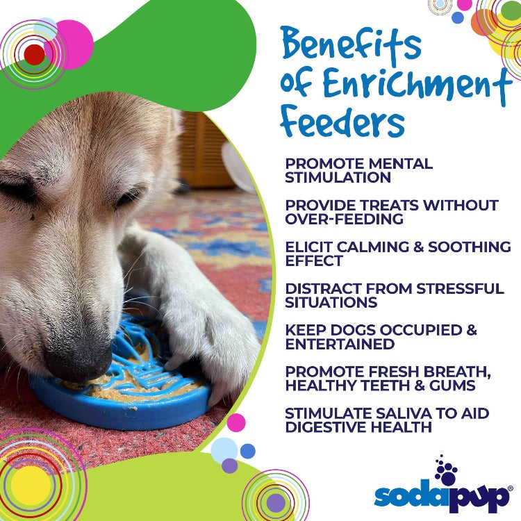 Air Nylon eCoin Lick Mat for Dogs - Durable Enrichment Toy | SodaPup - BIG FRENCHIES
