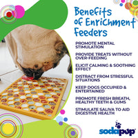 Honeycomb eMat - Enrichment Lick Mat for Dogs and Cats | eMat Enrichment Toy for Anxiety Relief | SodaPup - BIG FRENCHIES