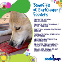 Love eMat - Enrichment Lick Mat for Dogs and Cats| Heart Design | SodaPup - BIG FRENCHIES