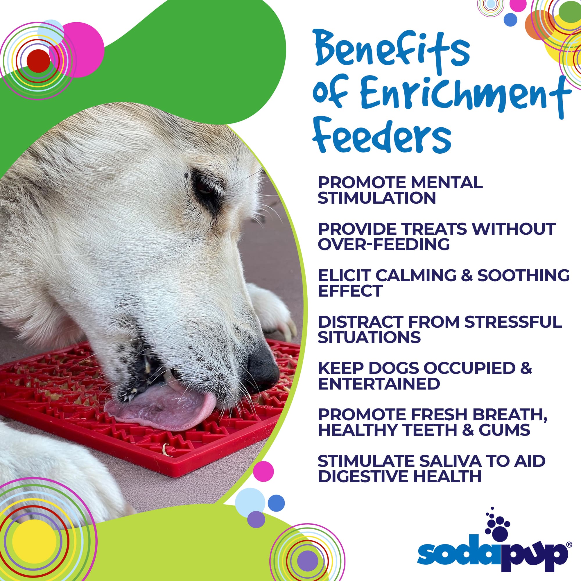 "Peace" Christmas Tree emat - Enrichment Lick Mat for Dogs and Cats | Christmas Tree design | SodaPup - BIG FRENCHIES