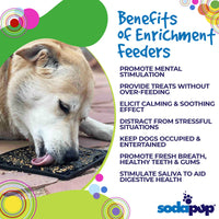 Zombie eMat - Enrichment Lick Mat for Dogs and Cats | Halloween Skull Design | SodaPup - BIG FRENCHIES
