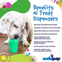 Coffee Cup Rubber Dog Chew Toy for Power Chewers | Treat Dispenser | USA Made - BIG FRENCHIES
