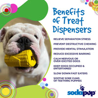 Corn on the Cob Dog Toy - Durable Rubber Treat Dispenser | USA Made - BIG FRENCHIES