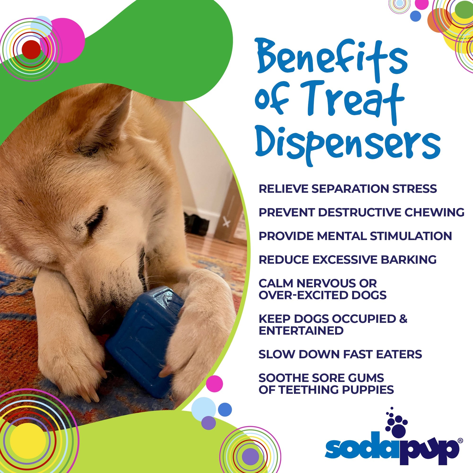 Love Cube eDispenser - Durable Rubber Chew Toy & Treat Dispenser | USA Made - BIG FRENCHIES