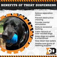 Double Trouble Dog Toy - Dual Chamber Treat Dispenser for Large Dogs | USA Made - BIG FRENCHIES