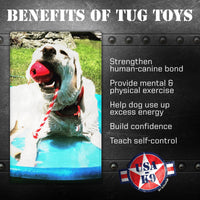 USA-K9 Cherry Bomb Rubber Dog Chew Toy | K9 Handler Reward Toy | Blue | USA Made - BIG FRENCHIES